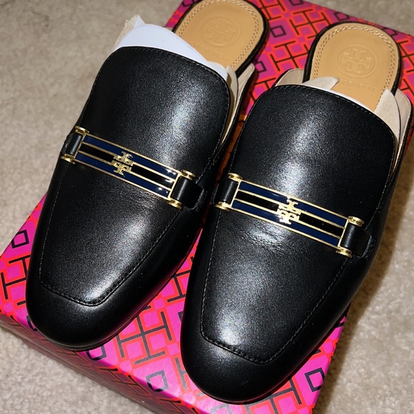 Tory Burch Backless Leather Loafer - Picture 2 of 5